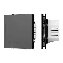 Фото #1 товара Терморегулятор SWT-NOBE-MTE-SFPL-GR (электрический тёплый пол) (Arlight, Серый базальт)