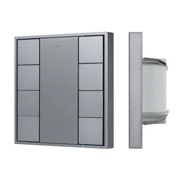Фото #1 товара INTELLIGENT ARLIGHT Кнопочная панель DALI-201-23-8K-D2-IN Silver (BUS, Frame) (IARL, IP20 Металл, 3 года)