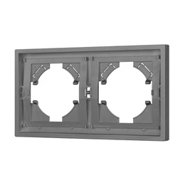 Фото #1 товара Рамка пластиковая FRM-TENDO-PL-2-GR (Arlight, Графитовый)