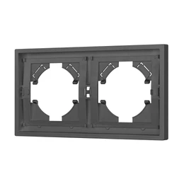 Фото #1 товара Рамка пластиковая FRM-TENDO-SFPL-2-GR (Arlight, Матовый графитовый)