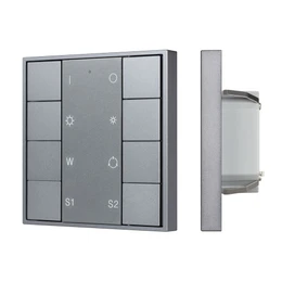 Фото #1 товара INTELLIGENT ARLIGHT Кнопочная панель DALI-201-23-1G-2SC-RGBW-DT8-IN Silver (BUS, Frame) (IARL, IP20 Металл, 3 года)