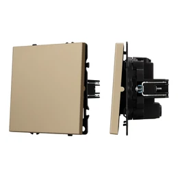 Фото #1 товара Механизм выключателя одноклавишный перекрёстный SWT-NOBE-MKX1-SFPL-GD (230V, 10A) (Arlight, -)