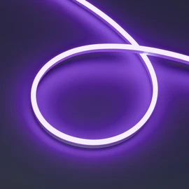 Фото #1 товара Светодиодная лента герметичная HALO-SIDE-A168-6x13mm 24V Purple (10 W/m, IP67, 2835, 5m) (Arlight, Силикон)