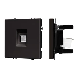 Фото #1 товара Механизм компьютерной розетки SCT-NOBE-MPC1-SFPL-BK (RJ-45, CAT6) (Arlight, -)