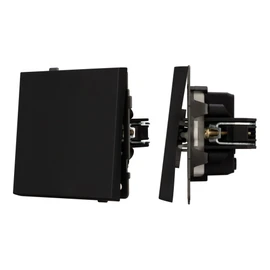 Фото #1 товара Механизм выключателя одноклавишный непроходной SWT-TENDO-MK01-SFPL-BK (230V, 10A) (Arlight, -)