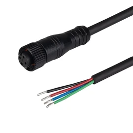 Фото #1 товара Коннектор питания ARL-WAVE-0612-RGB-CON-POWER-FEMALE-BLK (Arlight, IP67 Пластик, 3 года)