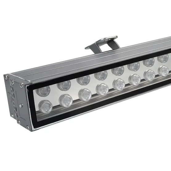 Фото #1 товара Светодиодный прожектор AR-LINE-1000XL-54W-24V RGB (Grey, 30 deg, DMX512) (Arlight, Закрытый)