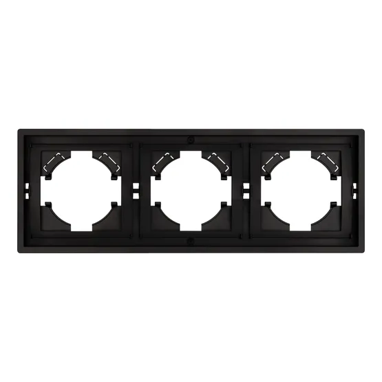 Фото #2 товара Рамка пластиковая FRM-TENDO-PL-3-BK (Arlight, Черный)