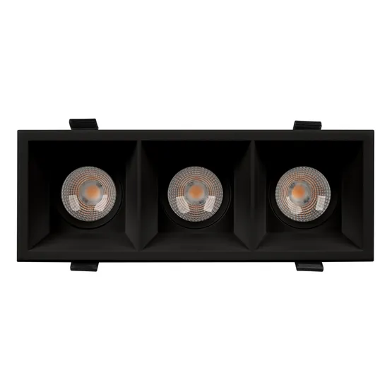 Фото #5 товара Светильник MS-FLOW-BUILT-S230x85-3x12W Warm3000 (BK, 55 deg, 230V) (Arlight, IP20 Металл, 5 лет)