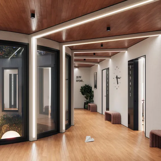 Фото #6 товара Профиль LINIA45-FANTOM-3000 ANOD (Arlight, Алюминий)