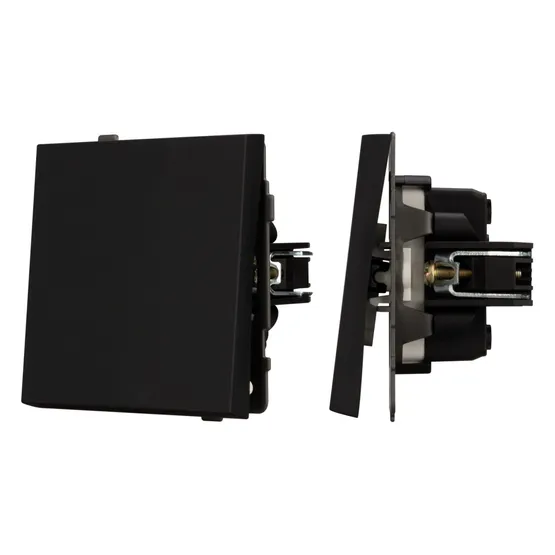 Фото #1 товара Механизм звонкового выключателя SWT-TENDO-MKR1-SFPL-BK (230V, 10A) (Arlight, -)