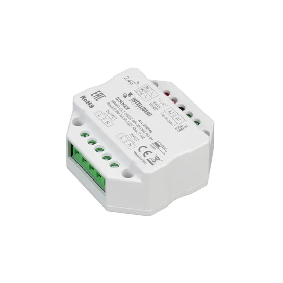 Фото #2 товара INTELLIGENT ARLIGHT Диммер SMART-SET-TRIAC-601-72-DIM-PD-IN Black (230V, 1x1.5A, ПДУ 10кн, 2.4G) (IARL, IP20 Пластик, 5 лет)
