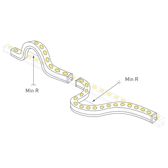 Фото #5 товара Грейзер THOR-3D-A24-25x27mm 24V Warm3000 (24 W/m, IP65, 1m, wire x2) (Arlight, Вывод прямой, 3 года)