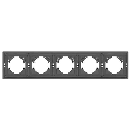 Фото #2 товара Рамка пластиковая FRM-TENDO-SFPL-5-GR (Arlight, Матовый графитовый)