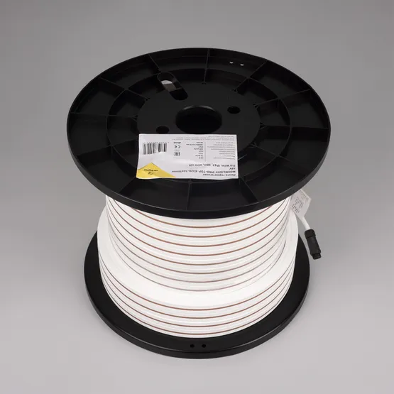 Фото #3 товара Светодиодная лента герметичная MOONLIGHT-PRO-TOP-X320-16x16mm 48V White6000 (10 W/m, IP67, 30m, wire x2) (Arlight, Вывод боковой, 7 лет)