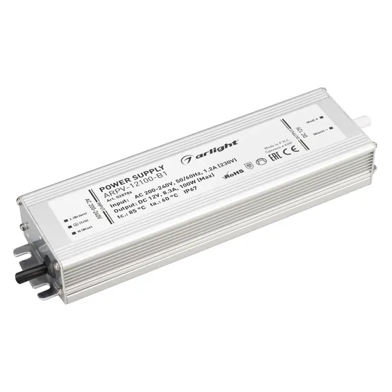 Фото #1 товара Блок питания ARPV-12100-B1 (12V, 8,3A, 100W) (Arlight, IP67 Металл, 3 года)