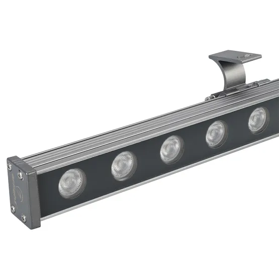 Фото #1 товара Светодиодный прожектор AR-LINE-1000M-24W-24V RGB (Grey, 30 deg, DMX512) (Arlight, Закрытый)