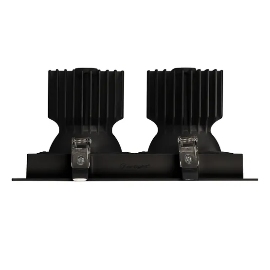Фото #3 товара Светильник MS-VORTEX-BUILT-S250x140-2x30W Warm3000 (BK-BK, 30 deg, 230V) (Arlight, IP20 Металл, 5 лет)