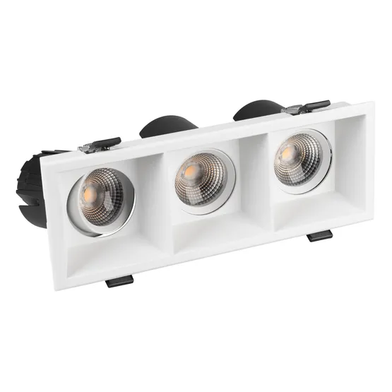 Фото #4 товара Светильник MS-FLOW-BUILT-S230x85-3x12W Warm3000 (WH, 15 deg, 230V) (Arlight, IP20 Металл, 5 лет)