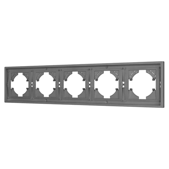 Фото #1 товара Рамка пластиковая FRM-TENDO-PL-5-GR (Arlight, Графитовый)