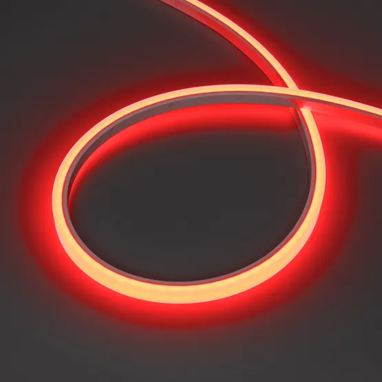 Фото #1 товара Светодиодная лента герметичная WAVE-TOP-PU-H120-10x10mm 24V RGB (10 W/m, IP68, 3m, wire x1) (Arlight, Вывод боковой, 3 года)