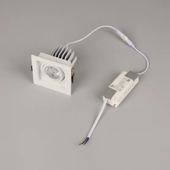 Фото #3 товара Светильник MS-VORTEX-BUILT-S90x90-12W Day4000 (WH-WH, 40 deg, 230V) (Arlight, IP20 Металл, 5 лет)