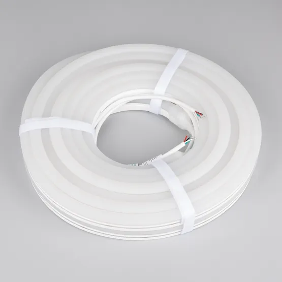 Фото #6 товара Светодиодная лента герметичная MOONLIGHT-PRO-SIDE-X336-12x24mm 24V RGBW-Day (12 W/m, IP68, 10m, wire x2) (Arlight, Вывод прямой, 5 лет)