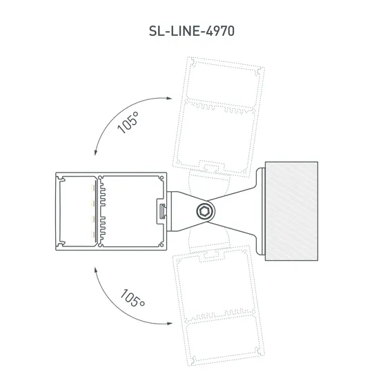 Фото #5 товара Профиль с экраном SL-LINE-4970-2500 ANOD+OPAL (Arlight, Алюминий)