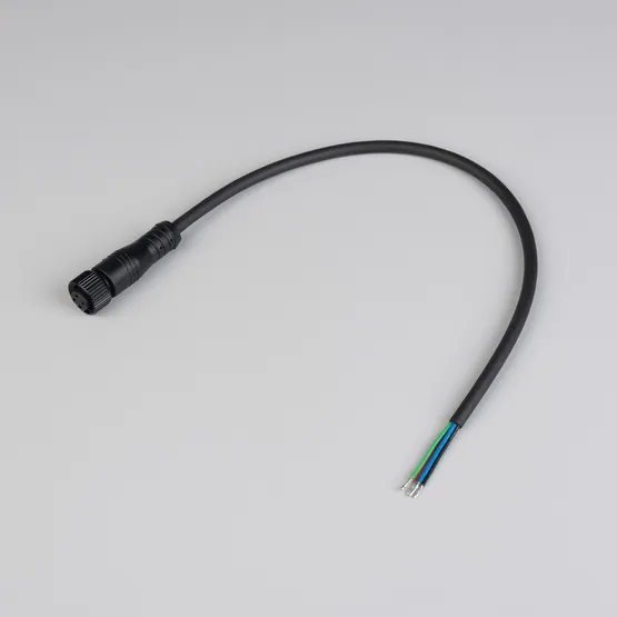 Фото #2 товара Коннектор питания ARL-WAVE-0612-RGB-CON-POWER-FEMALE-BLK (Arlight, IP67 Пластик, 3 года)