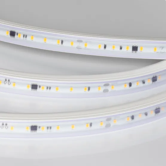 Фото #2 товара Светодиодная лента герметичная ARL-PV-A84-17mm 230V Warm2700 (14 W/m, IP65, FlickerFree, 10m) (Arlight, 5 лет)