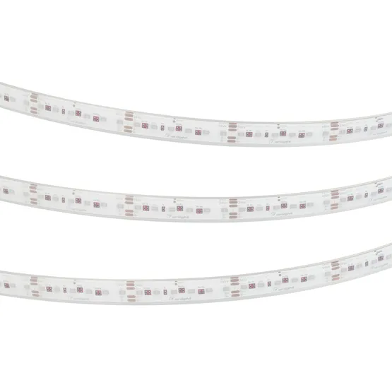 Фото #5 товара Светодиодная лента герметичная DOT-PFS-X120-12mm 24V RGB (14 W/m, IP68, 5m) (Arlight, 5 лет)