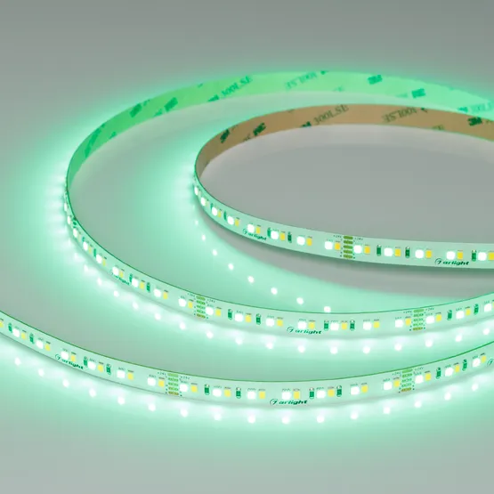 Фото #3 товара Светодиодная лента RT-A168-10mm 24V RGBW-White (20 W/m, IP20, 5m) (Arlight, высок.эфф.150 лм/Вт)