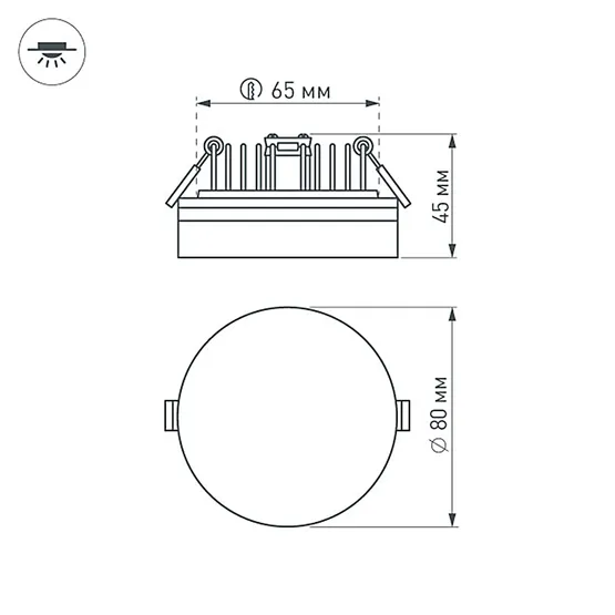 Фото #7 товара Светильник LTD-80R-Opal-Roll 5W Warm White (Arlight, IP40 Пластик, 3 года)