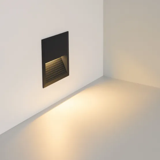 Фото #3 товара Светильник встраиваемый LTD-RIBONIK-S135x135-5W Warm3000 (Черный, 50 deg, 230V) (Arlight, IP65 Металл, 5 лет)