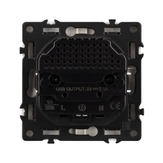 Фото #2 товара Механизм розетки с USB зарядкой SCT-NOBE-MUAA-SFPL-GD (230V, 16A) (Arlight, -)