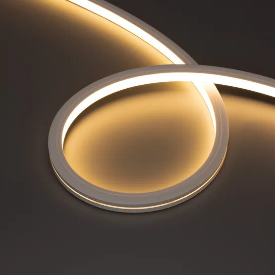 Фото #2 товара Светодиодная лента герметичная MOONLIGHT-PRO-TOP-X336-16x16mm 24V RGBW-Warm (12 W/m, IP67, 10m, wire x2) (Arlight, Вывод боковой, 5 лет)