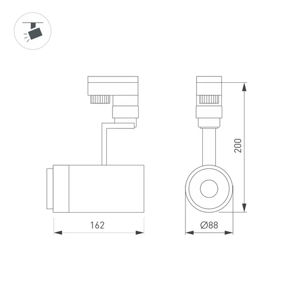 Фото #5 товара Светильник LGD-ZEUS-TRUECOLOR-4TR-R88-20W Warm3000 CRI98 (BK, 20-60 deg, 230V) (Arlight, IP20 Металл, 5 лет)