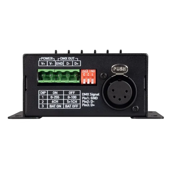 Фото #2 товара Контроллер SMART-DMX-CONSOLE-DIN (5-12V, 6CH, XLR3) (Arlight, IP20 Металл, 5 лет)