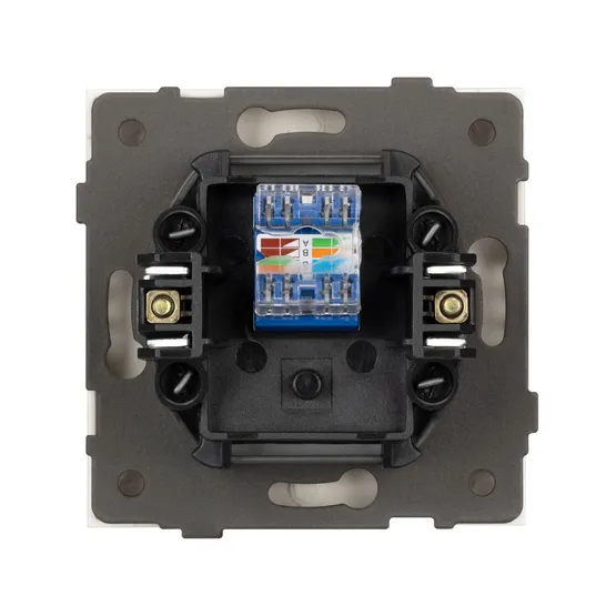 Фото #2 товара Механизм компьютерной розетки SCT-TENDO-MPC1-PL-WH (RJ-45, CAT6) (Arlight, Белый)