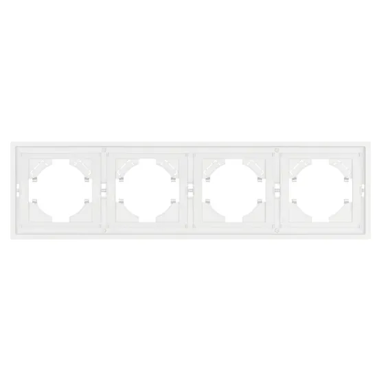 Фото #2 товара Рамка пластиковая FRM-TENDO-SFPL-4-WH (Arlight, Матовый белый)