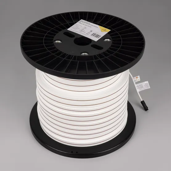 Фото #4 товара Светодиодная лента герметичная MOONLIGHT-PRO-TOP-X320-20x20mm 48V White6000 (10 W/m, IP67, 30m, wire x2) (Arlight, Вывод боковой, 7 лет)