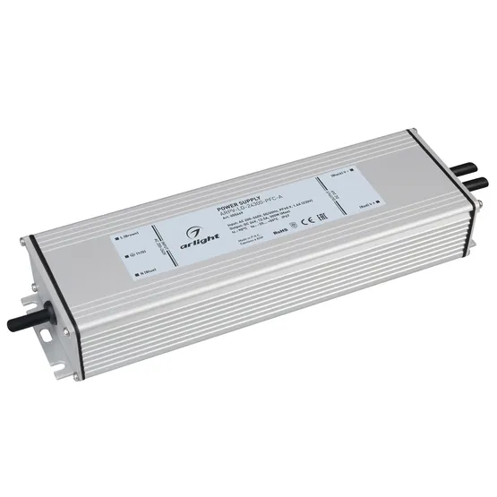 Фото товара Блок питания ARPV-LG-24300-PFC-A (24V, 12.5A, 300W) (Arlight, IP67 Металл, 5 лет)