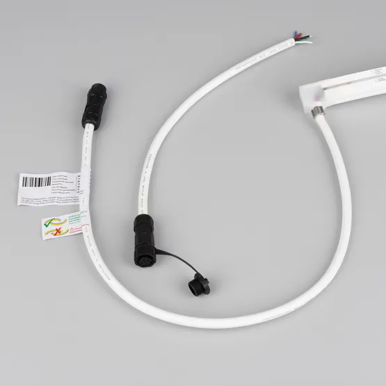 Фото #3 товара Светодиодная лента герметичная MOONLIGHT-PRO-TOP-X336-16x16mm 24V RGBW-Warm (12 W/m, IP67, 10m, wire x2) (Arlight, Вывод боковой, 5 лет)