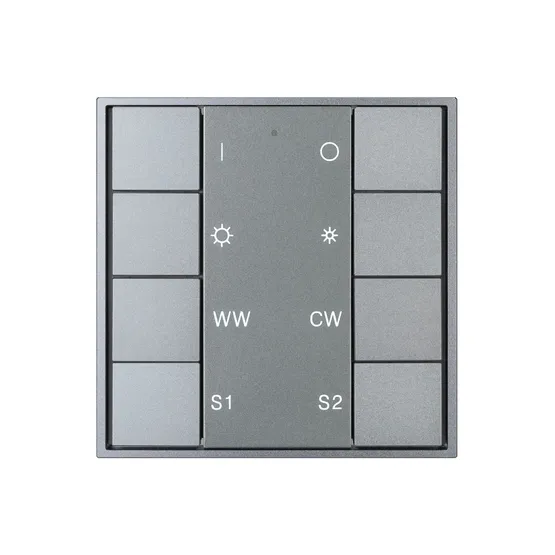 Фото #3 товара INTELLIGENT ARLIGHT Кнопочная панель DALI-201-23-1G-2SC-MIX-DT8-IN Silver (BUS, Frame) (IARL, IP20 Металл, 3 года)