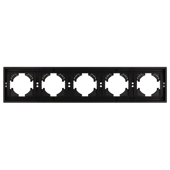 Фото #2 товара Рамка пластиковая FRM-TENDO-PL-5-BK (Arlight, Черный)