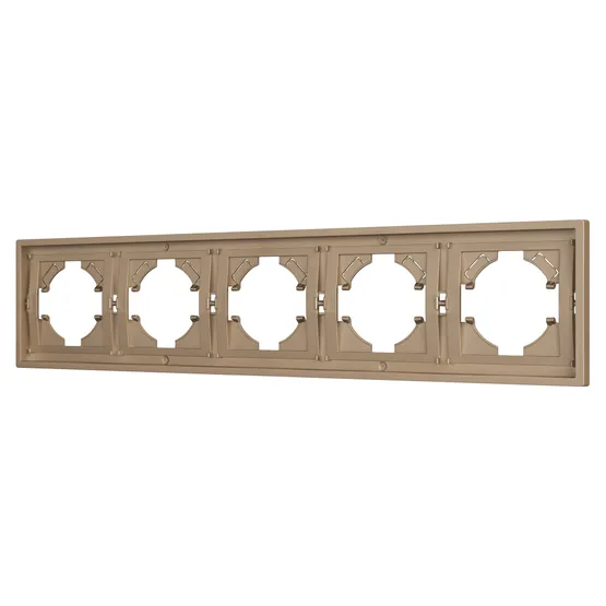 Фото #1 товара Рамка пластиковая FRM-TENDO-PL-5-GD (Arlight, Песочный)