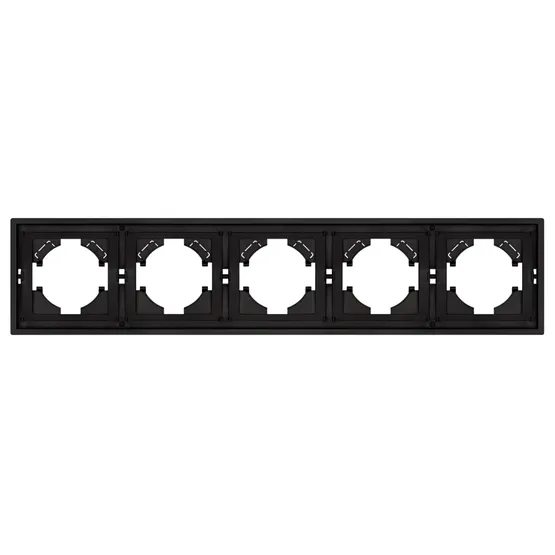 Фото #2 товара Рамка пластиковая FRM-TENDO-SFPL-5-BK (Arlight, Матовый черный)