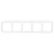 Минифото #3 товара Рамка пластиковая FRM-NOBE-SFPL-5-WH (Arlight, -)