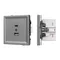 Минифото #1 товара Механизм USB розетки SCT-TENDO-MUAC-PL-GR (5V, 3A, QC3) (Arlight, Графитовый)