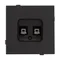 Минифото #2 товара Механизм компьютерной розетки двойной SCT-TENDO-MPC2-SFPL-BK (RJ-45, CAT6) (Arlight, Матовый черный)